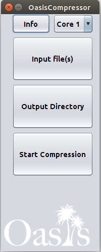 Oasis compressor graphical user interface